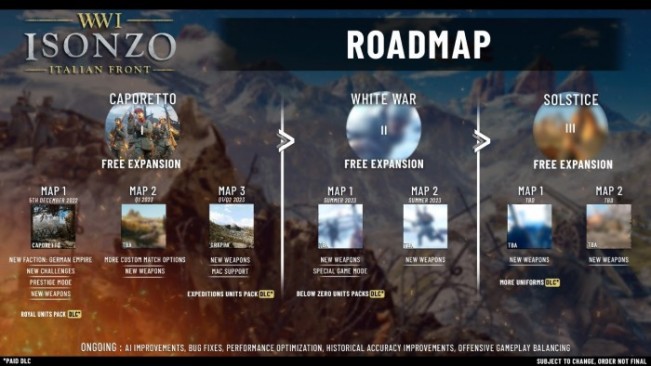 WW1 FPS Isonzo receives second free update