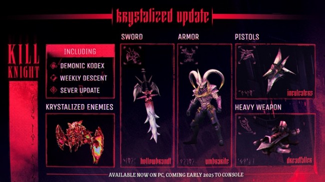 Enhance your Kill Knight arsenal with the Krystalized update