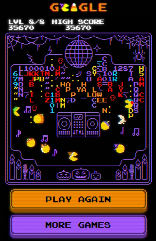 Google releases new free Halloween-themed Pac-Man game