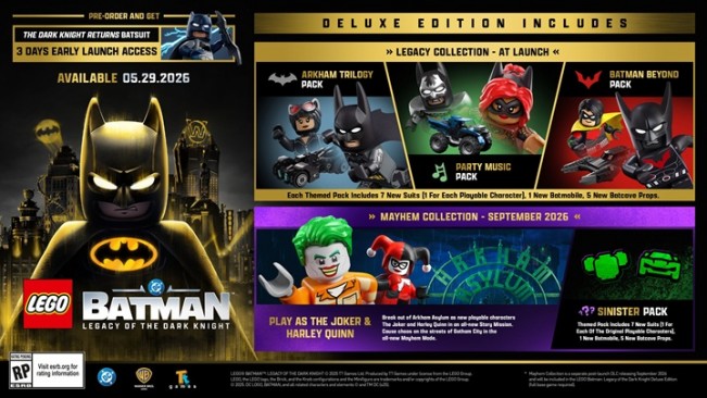 LEGO Batman: Legacy of the Dark Knight to Launch One Week Early